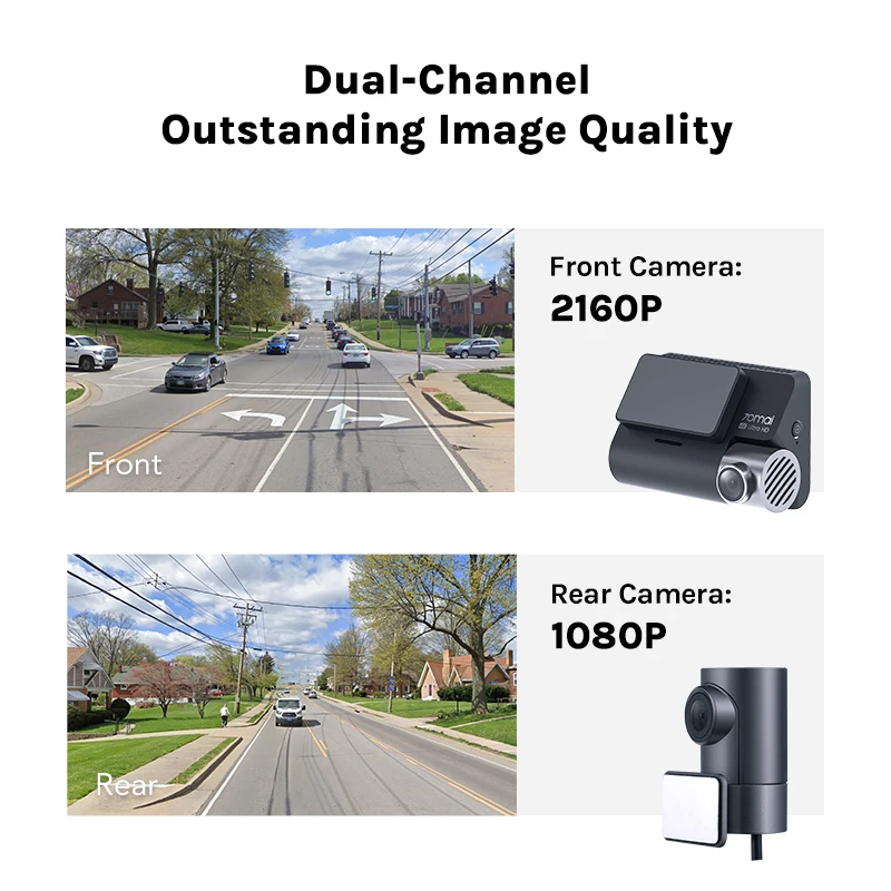 70mai smart dashboard camera Android dash cam 1080p 4k A800S Car DVR GPS black box Recorder