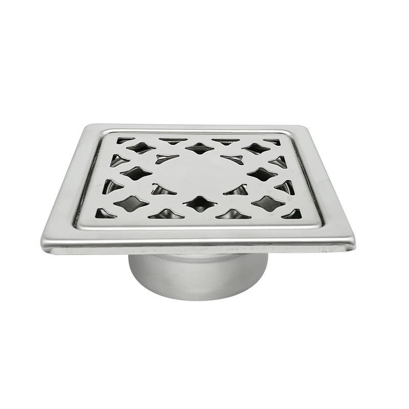 Bathroom shower toilet deodorant wiredrawing process 3.5-inch stainless steel floor drain