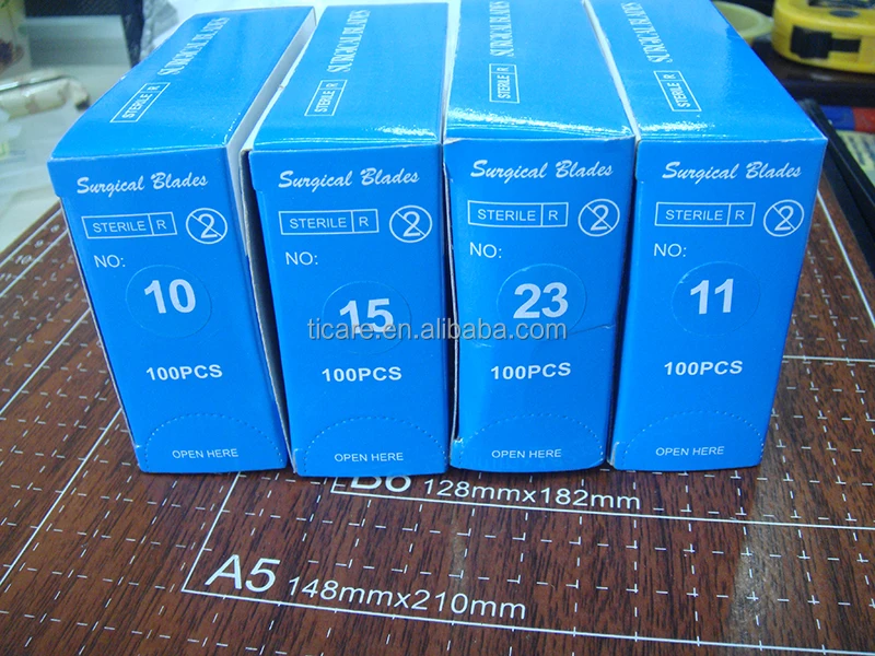 Stainless steel Knife Blade Carbon Disposable Surgical Scalpel Blades