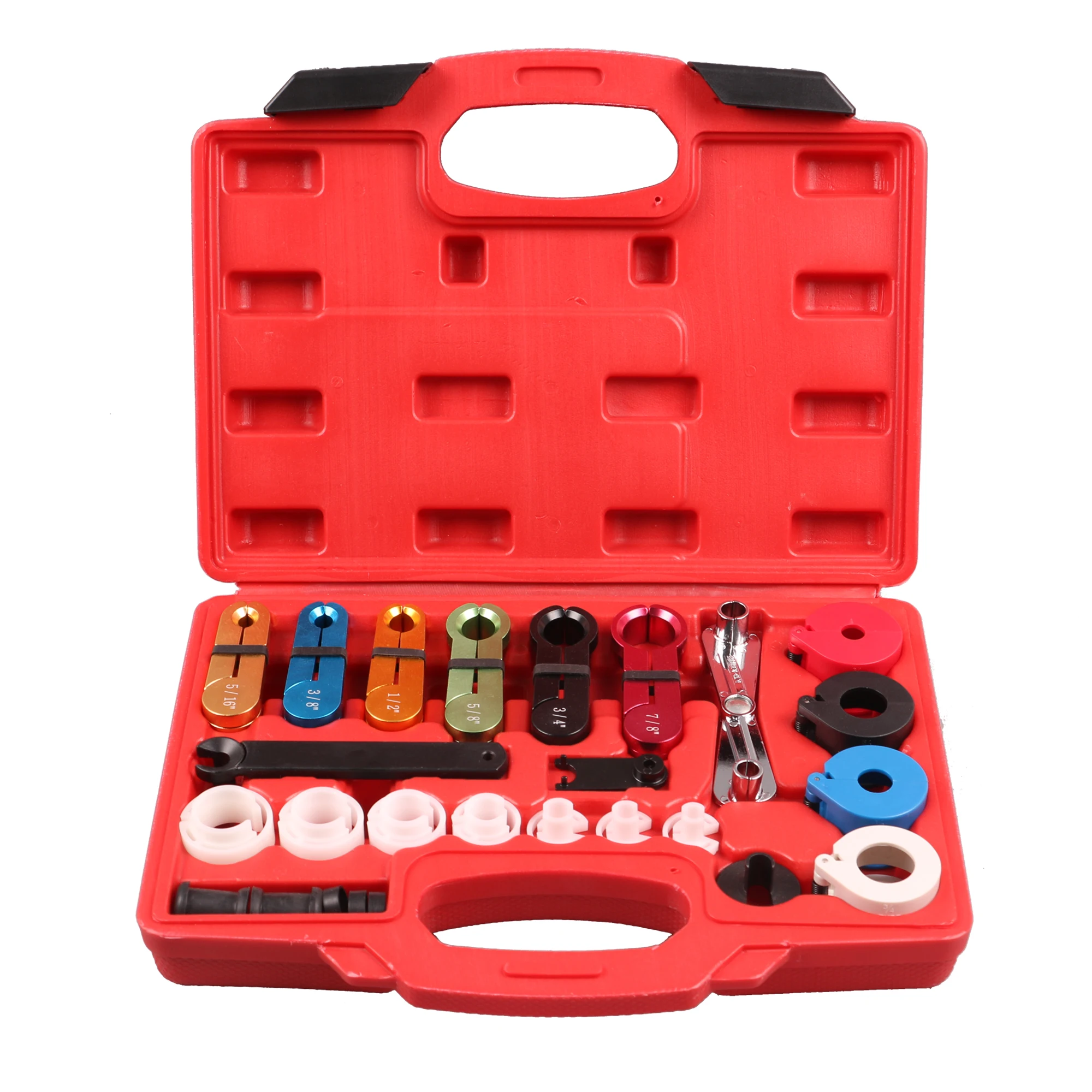 23PCS Car Fuel Line Quick Connector Remover Fuel Pipe Removal Cooling Refrigerant Tool Tubing Quick-connect Removal Set EC1521