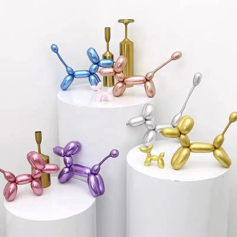 Kids balloons different weight colorful magic Chrome Plated 260 balloon Long Strip Shape Woven Balloons