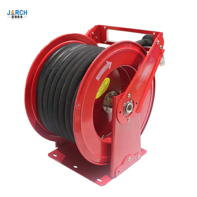 High pressure air water cord reel automatic spring 50m power cord cable reel