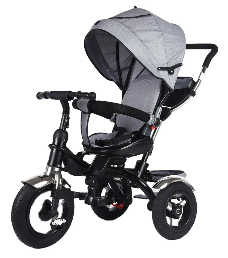 Трехколесный велосипед 4 в 1 детская коляска рикша с ручкой оптовая продажа CE