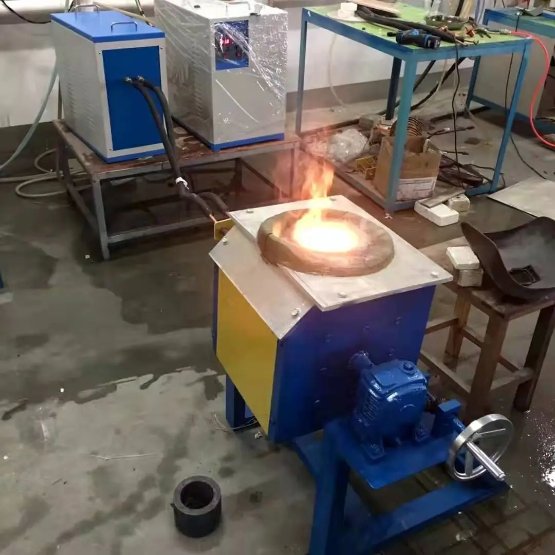 RXS High quality Electric small portable induction smelting furnace for gold silver melting equipment with competitive price