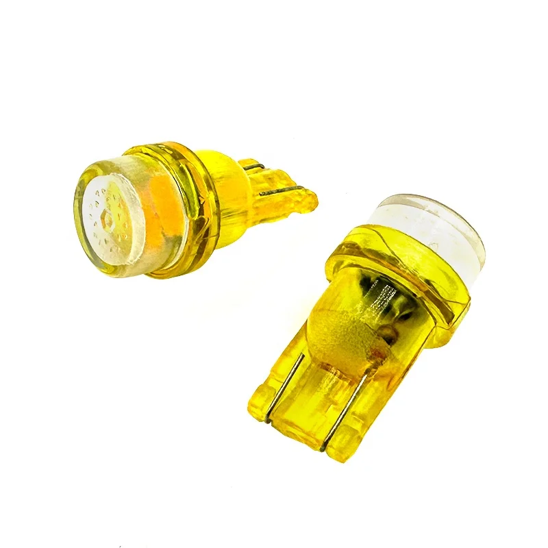 ADT custom Yellow transparent T10 194 #555 Wedge non ghosting 2 Led 5630 SMD ac 5 volt diamond led pinball part light