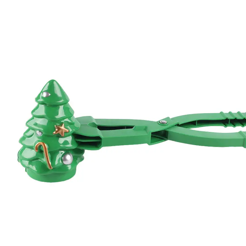 Christmas Tree Plastic Snowball Maker Snow Ball Toy Game for Kids Professional Supplier Winter Snow Fight Clip w/ Handle