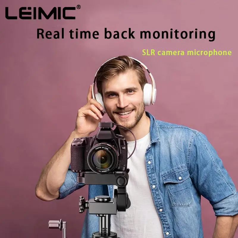Беспроводной петличный микрофон с приемником-передатчиком, записывающим микрофоном для видеокамеры Vlog и телефона 2,4G