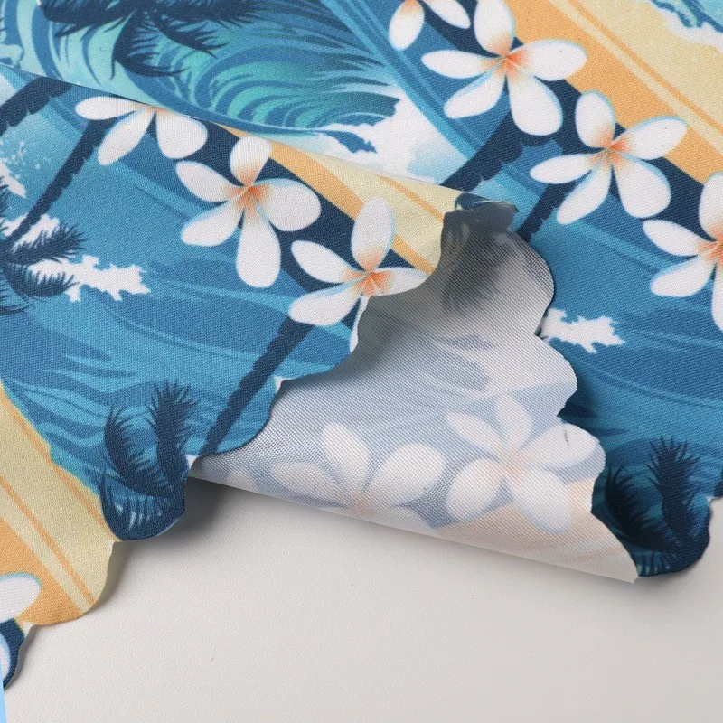 Peach fur digital printed beach pants pet supplies fabric clothing pillow apron fabric peach fur