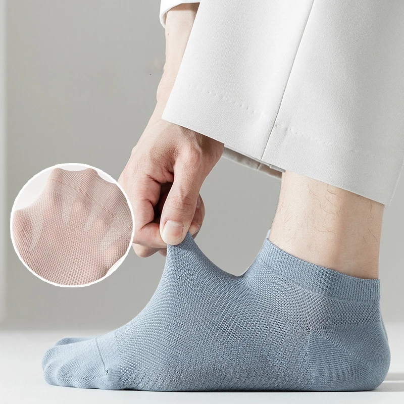 Jingwen OEM Calcetines De Corte Bajo Cheap Summer Invisible Socks For Men