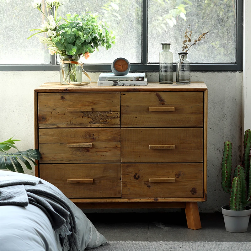 Farmhouse Reclaimed wood furniture cabinet living room chest