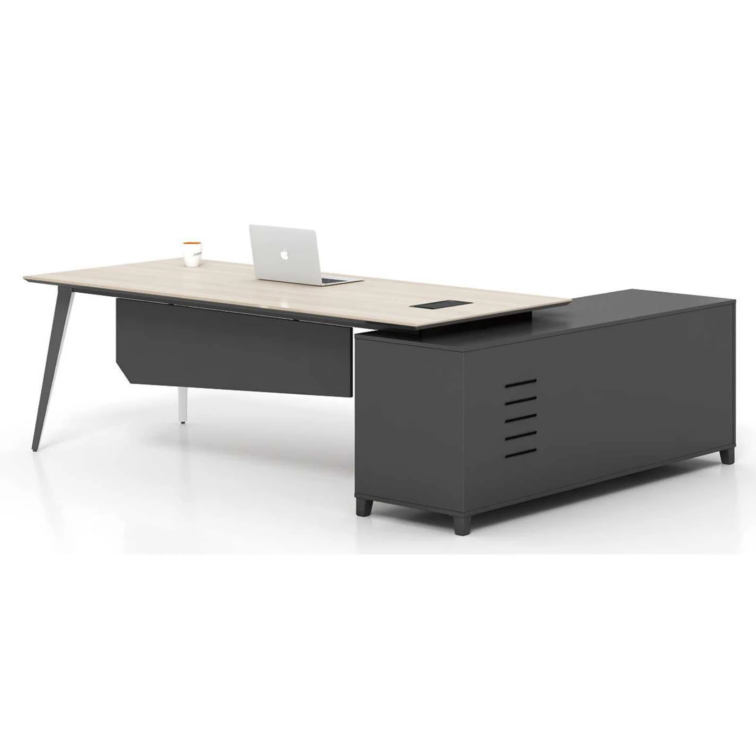 K-DB1616 Luxury modern metal legs L-shaped CEO manager executive boss office furniture desk office desks table