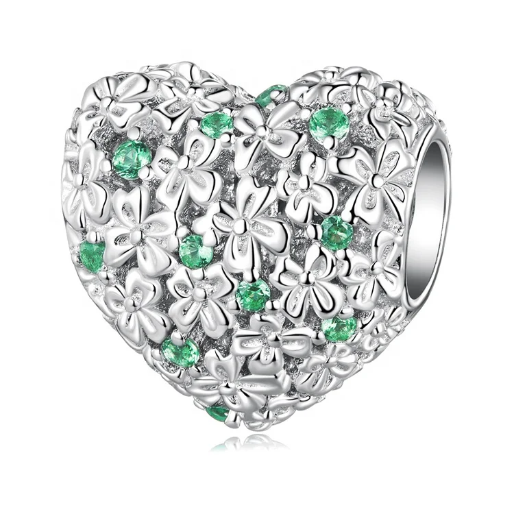 OEM vintage pan inspirational bulk wholesale dora charm beads engraved good luck personalized heart charms for jewelry making