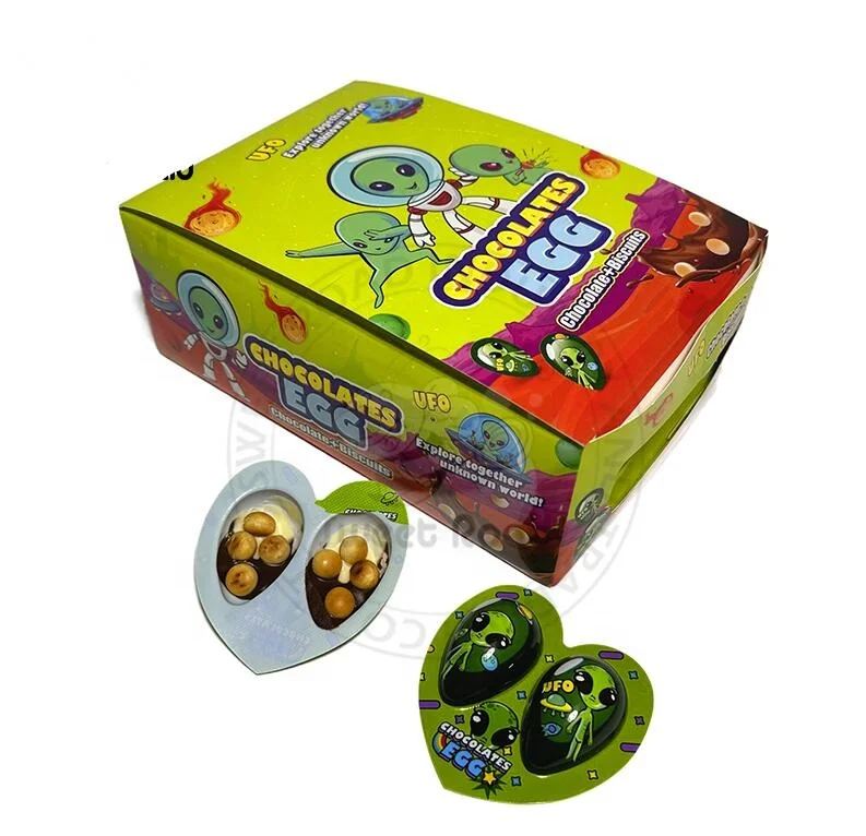 UFO chocolate + biscuit chocolate egg