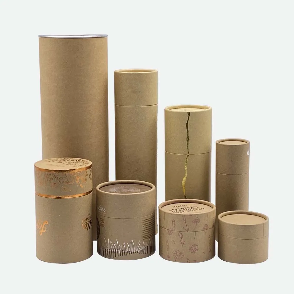 Упаковочная коробка из крафт-бумаги с прозрачным окном