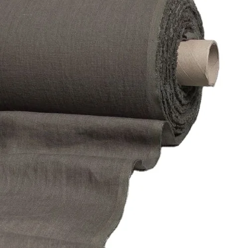  pure white woven european flax linen fabric 100% stone