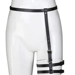 Factory Direct Sales Fashion Restraint Belt Belt Leggings Pu Leather Straps Single Double Layer Leggings Belt