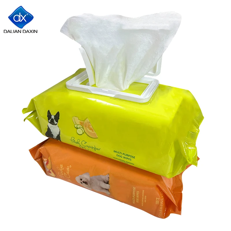 Wholesale Custom Disposable ECO Friendly Pet Cats Dogs Eyes Cleaning Wipes OEM All-Purpose Pet Wet Wipes