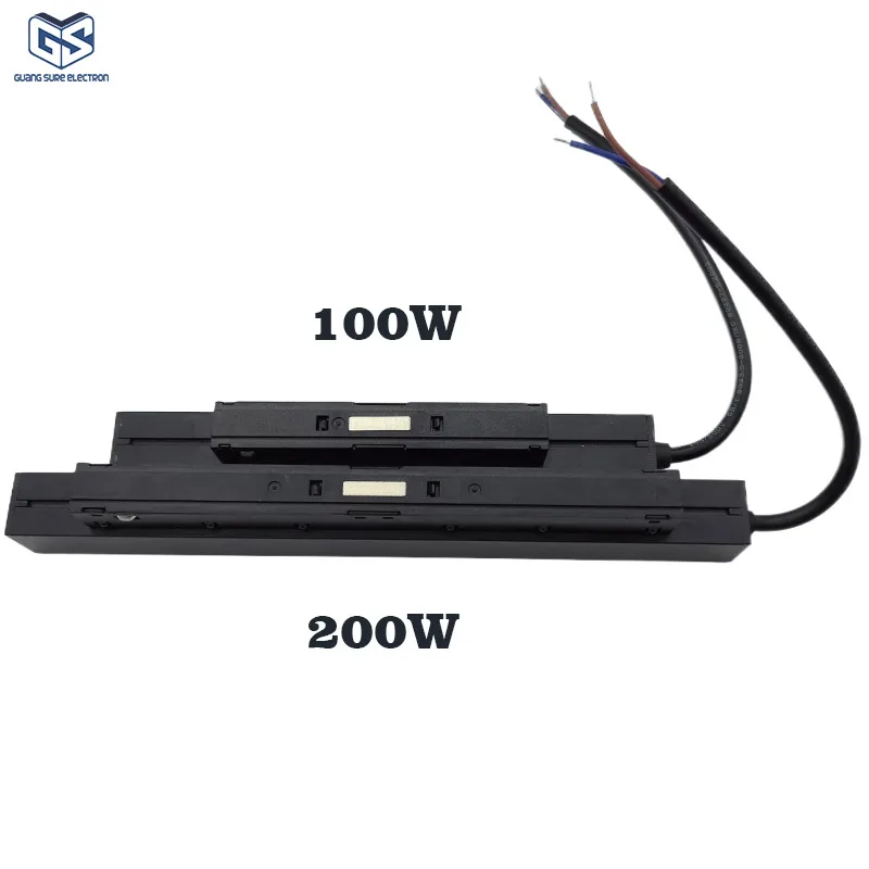 New Design 48V DC Power Supply Magnetic Track Light Accessories 180-240V 100W LED Transformer for Magnetic Track Light System