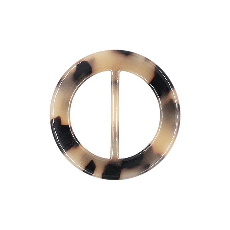 High fashion hoops custom lightweight high quality bikini swimwear connector O ring coat acetate buckles for woman belt
