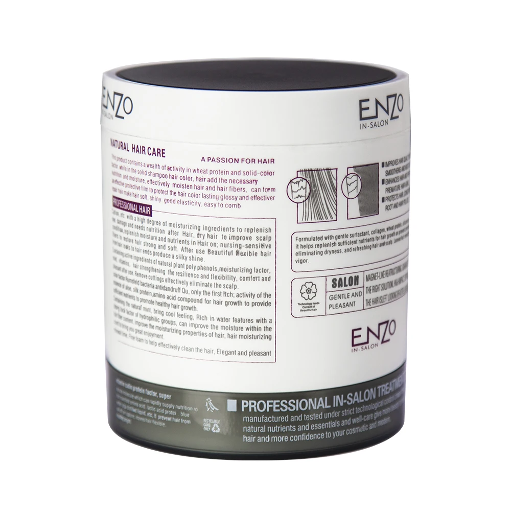 Изготовленный на заказ логотип 1000 мл лечебная маска для волос OEM ENZO Уход за волосами производитель частная этикетка коллаген профессиональная Нейл-арт краска с витамином
