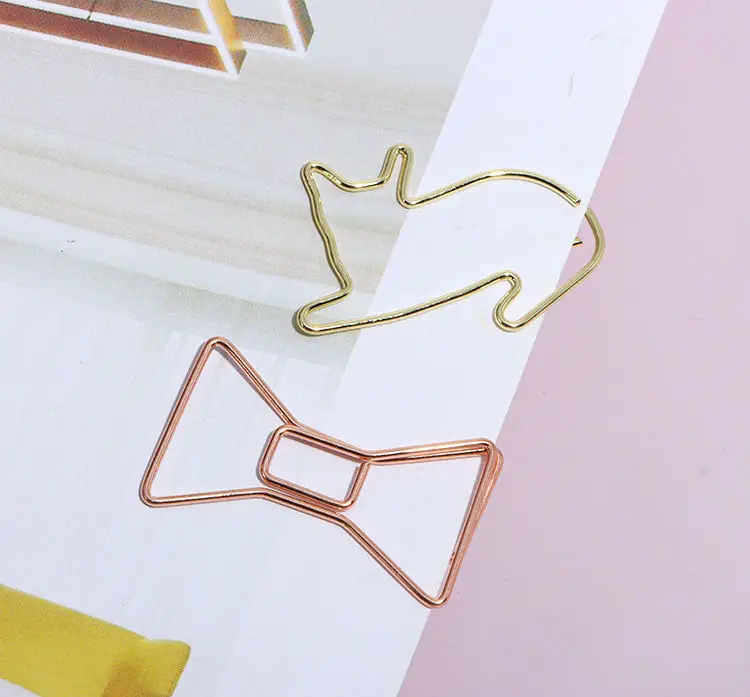 Low Price Note Folder Office Business Card Cute Mini Small Metal Musical Note Claw Bookmark Book Mark Clip