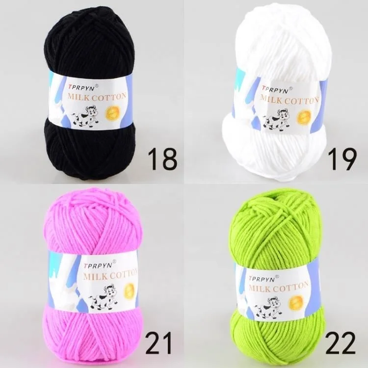 
Factory direct sales 50g cotton thread hand knitting crochet milk cotton yarn 