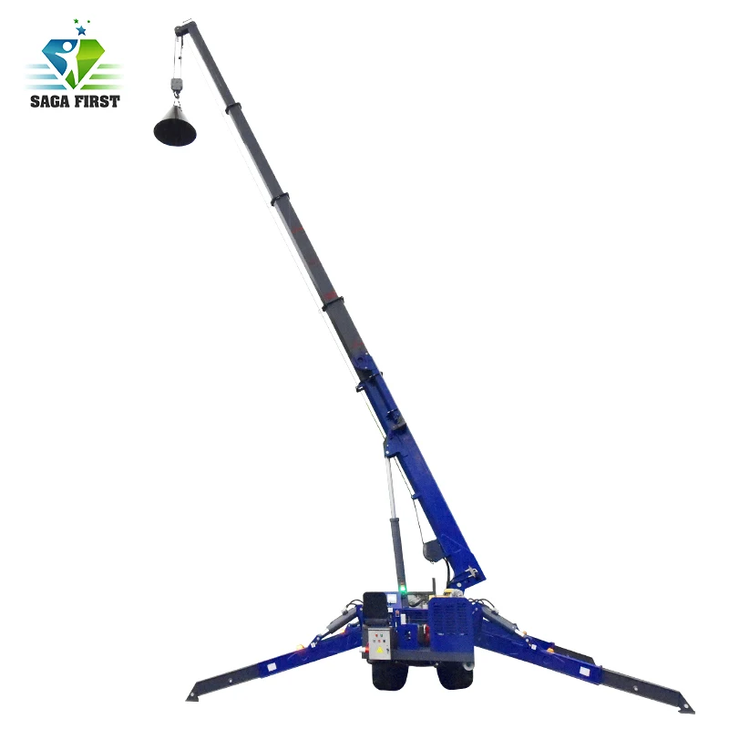 Crawler Spider Crane with Intelligent Control for Safe and Quick Operation