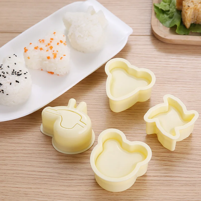 Кухонная домашняя японская форма для суши Bento, детская треугольная форма для рисовых шариков