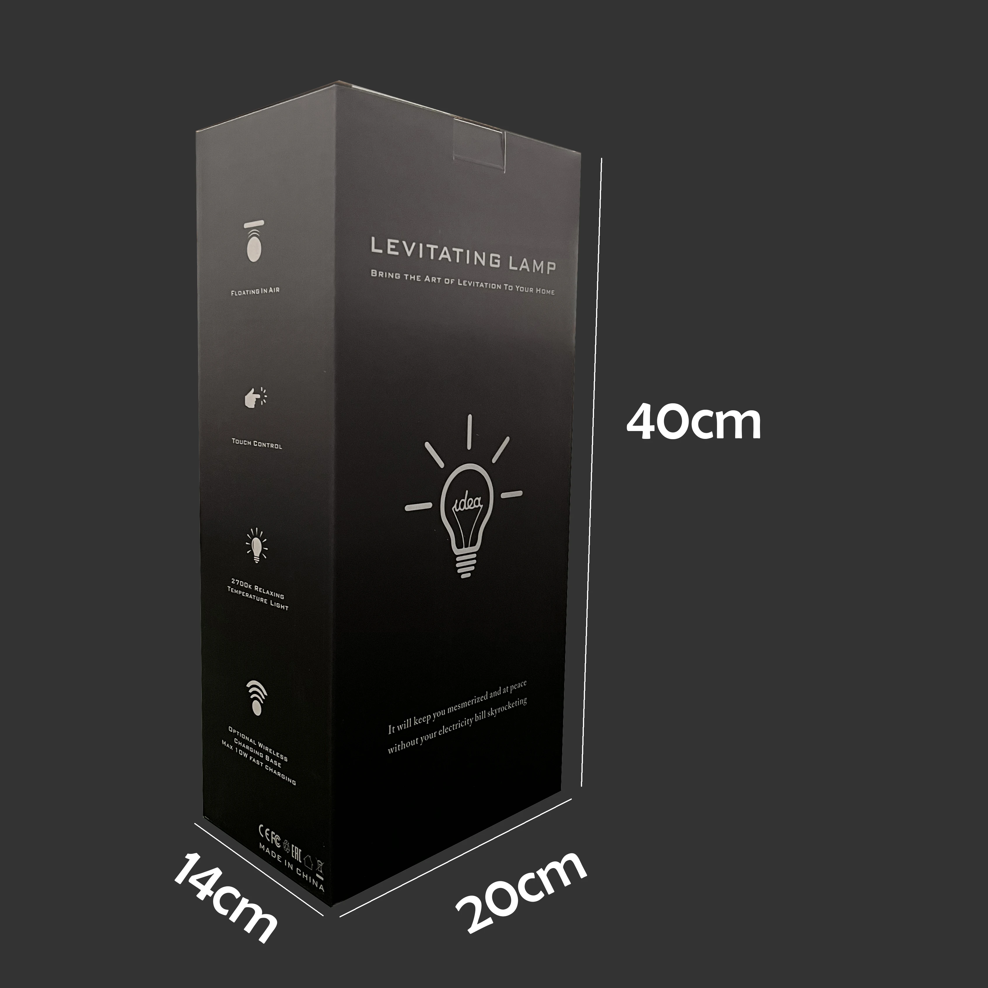 Magnetic Levitating Floating Lamp Wireless LED Light Bulb Desk Lamp, Unique Home Decor & Perfect Business Gifts