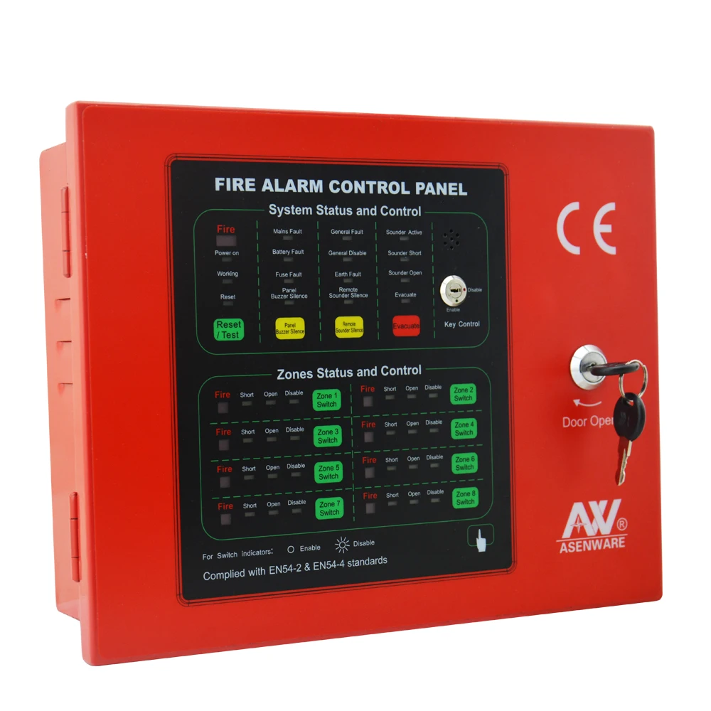 Factory Fire Alarm Control Panel Low Price Conventional Fire Alarm Wireless Control panel In Fire Detection System
