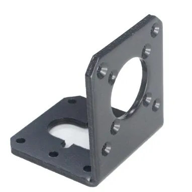 PG36 миниатюрный Монтажный кронштейн для редукторного двигателя постоянного тока, односторонний кронштейн с опорой винтового двигателя для фиксации двигателя, стандартный Aslong, черный