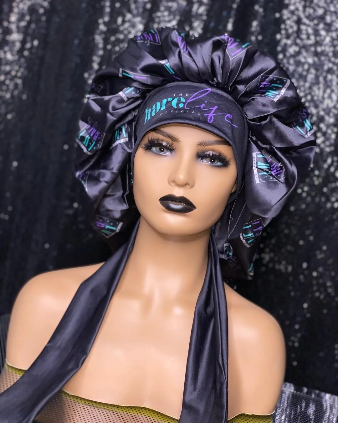 soft silk bonnets wholesale custom color mommy and me bonnets long tie satin hair bonnet