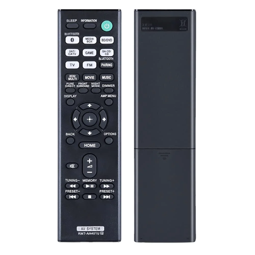 RMT-AA401U - Replacement remote control applicable for Sony STR-DH190 AV receiver STR-DH590 STR-DH790 STRDH190 STRDH590 STRDH790