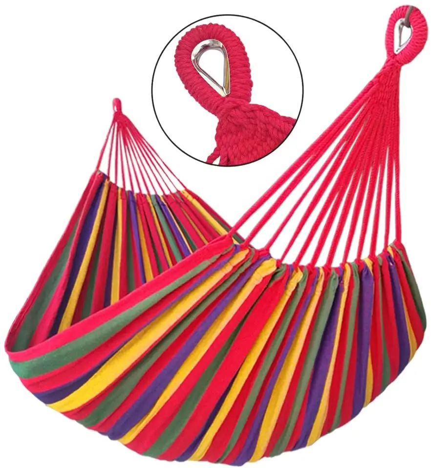 OEM двойной толстый холщовый гамак для внутреннего дворика