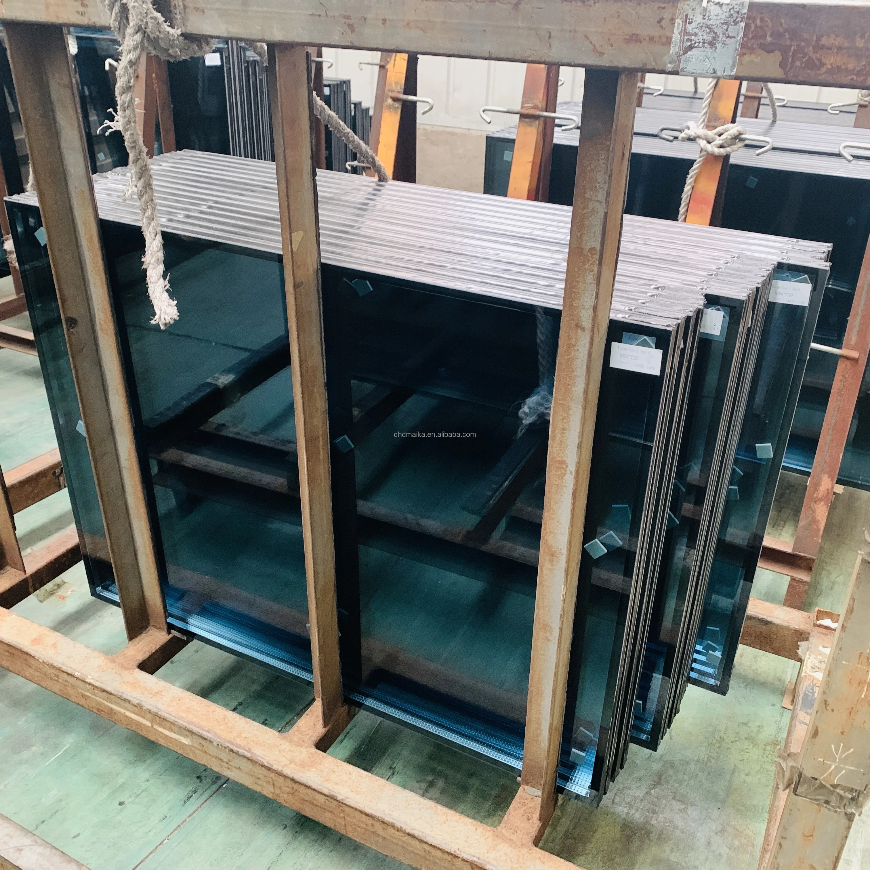 low E Tempered Insulated Glass Units Panels For Window Facade Greenhouse window spacer bar for insulating double glazing glass