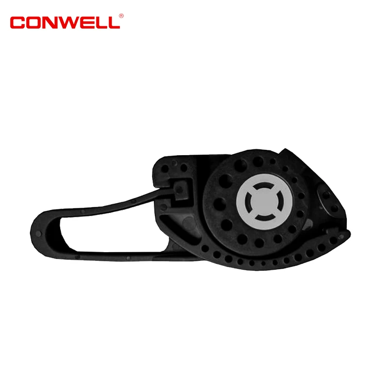 Fiber optic drop cable clamp is used for fixing the FTTH drop cable