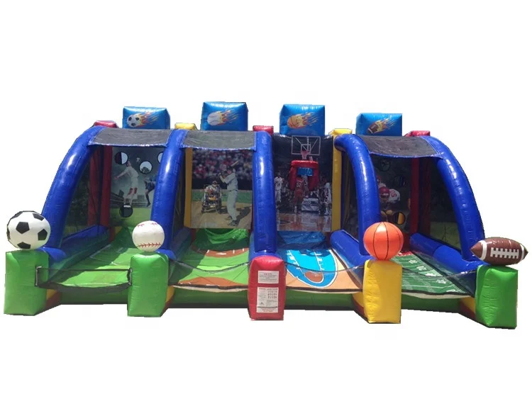 4 IN 1 INFLATABLE SPORTS ARENA NEW FOOTBALL TOSS AND BASKETBALL SHOOT GAME 2023 sale