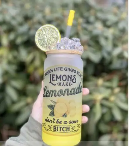 Free shipping 20oz sublimation glass can US warehouse 12oz 16oz blank sublimation drinking glasses can gifts Soda can glass