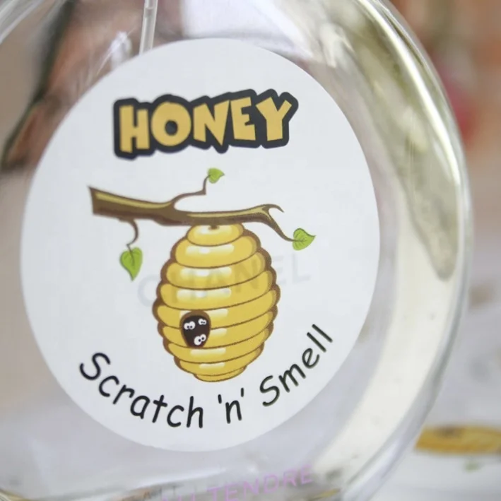 Perfume scent Sticker Scratch And Sniff Stickers for Kids Teacher Parents Crafts Party Favor Christmas Gift
