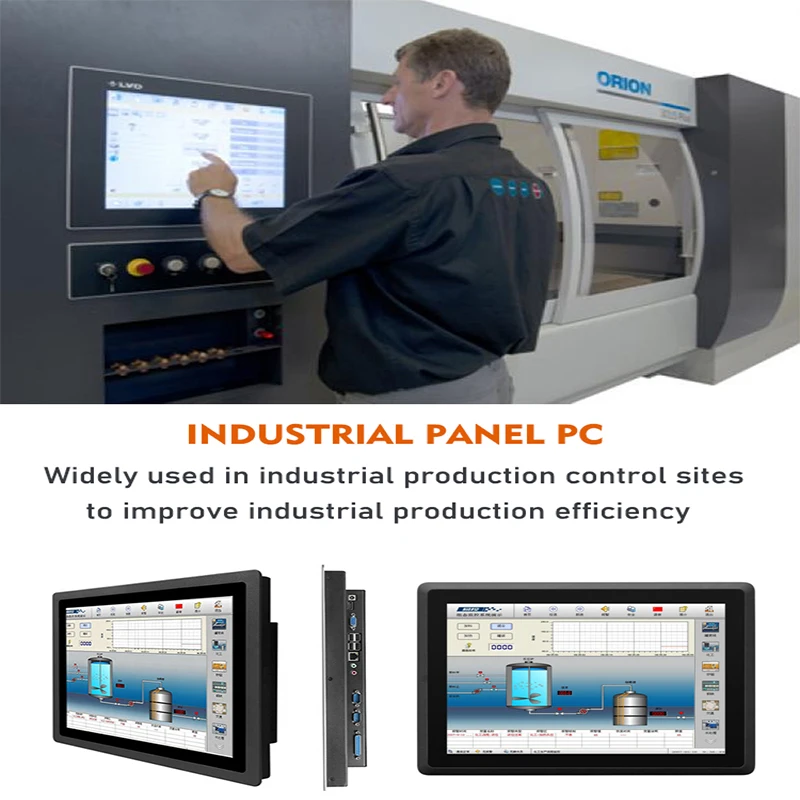 15 17 19 21 Inch Full HD Capacitive Touch Screen Industrial Panel PC with i7/i3 CPU 4GB RAM Wall Mounting Windows 7 Compatible