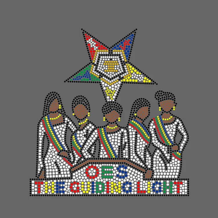 OES Eastern Star hot fix Rhinestone Transfer designs