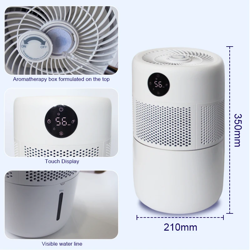 Portable home fogfree evaporative misting air cooler fan with humidifier