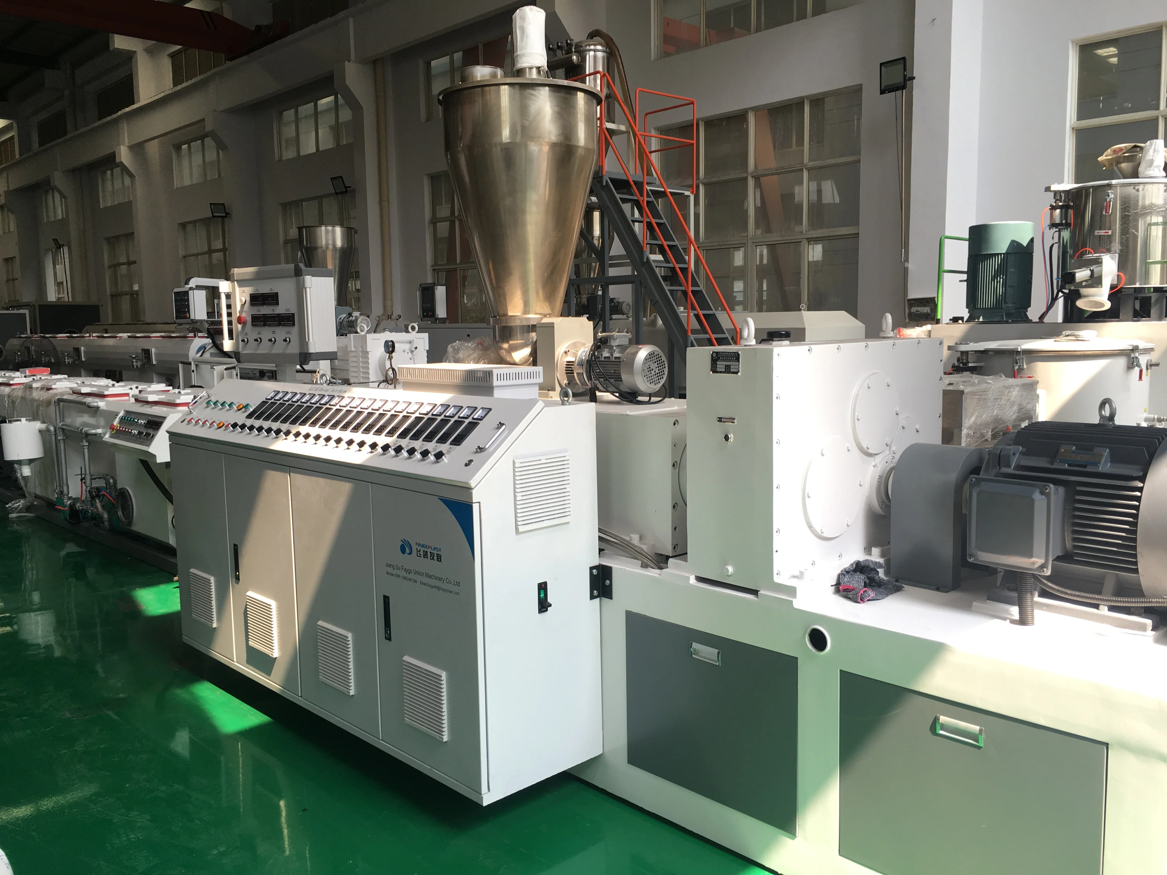 PVC hard permeable pipe/plastic square mesh plastic tube  extruder making machine