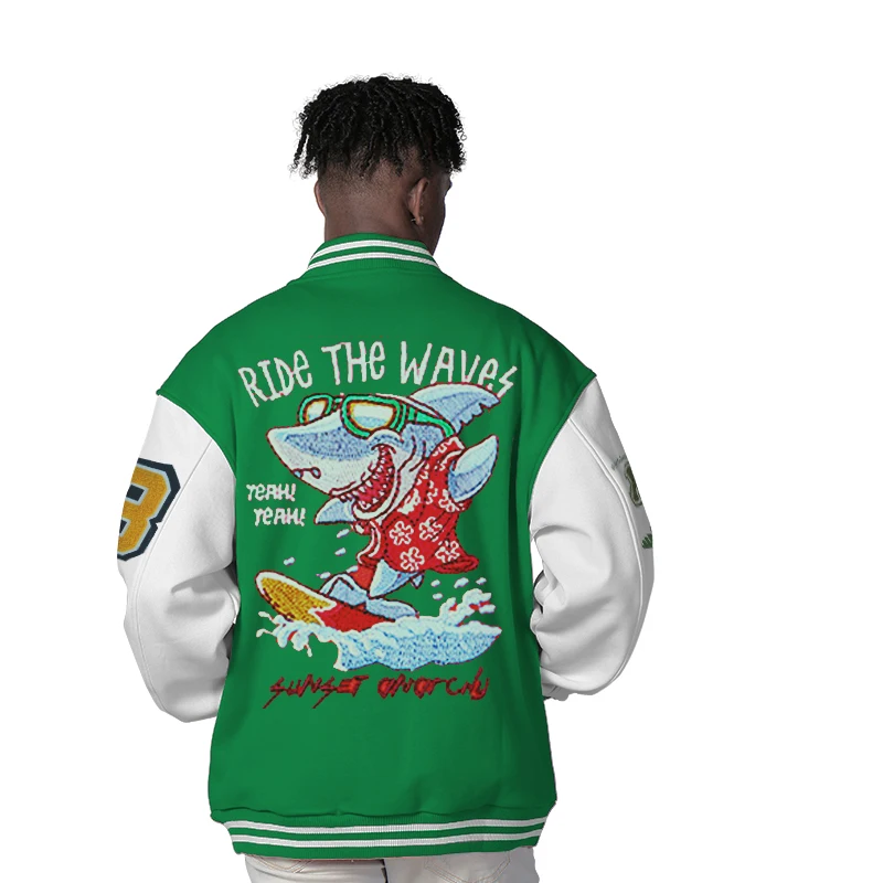 Dcy 2024 New Products Letterman Jacket Custom,Hip Hop Varsity Jacket Wool,Oversize Winter Jackets