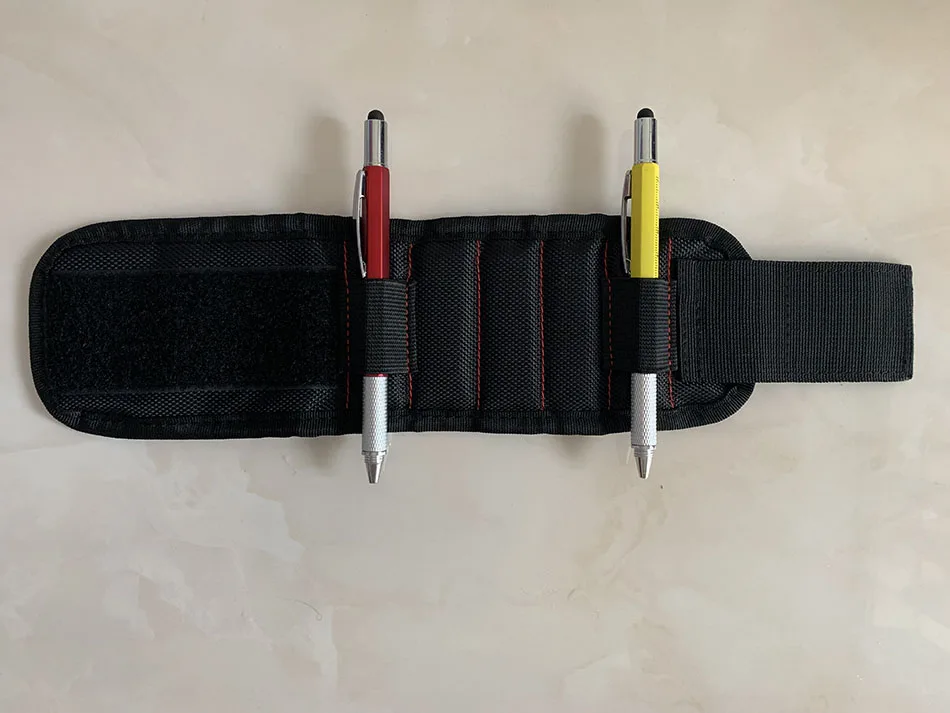DIY Magnetic Wristband with 15 Strong Magnets and TOOL Pen Holder For Holding Screws, Nails, Drill Bits