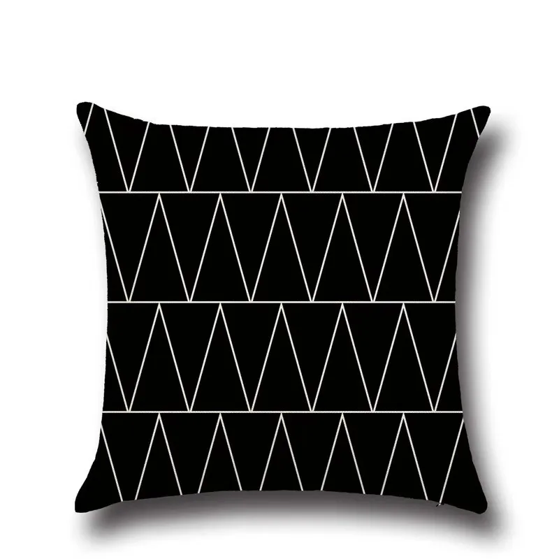 Plaid Geometric Pattern Square Pillow Home Decor Embroidered Cushion Cover  Plain Plaid Pillow Covers