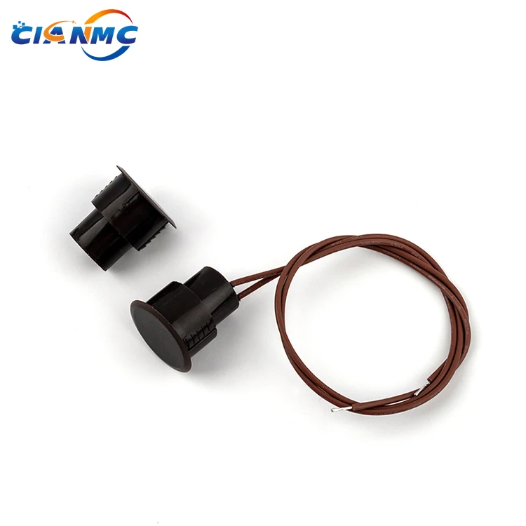 White/Black ABS Housing Normally Open/Closed Wired Magnetic Door Alarm Reed Switch With Cable On Request