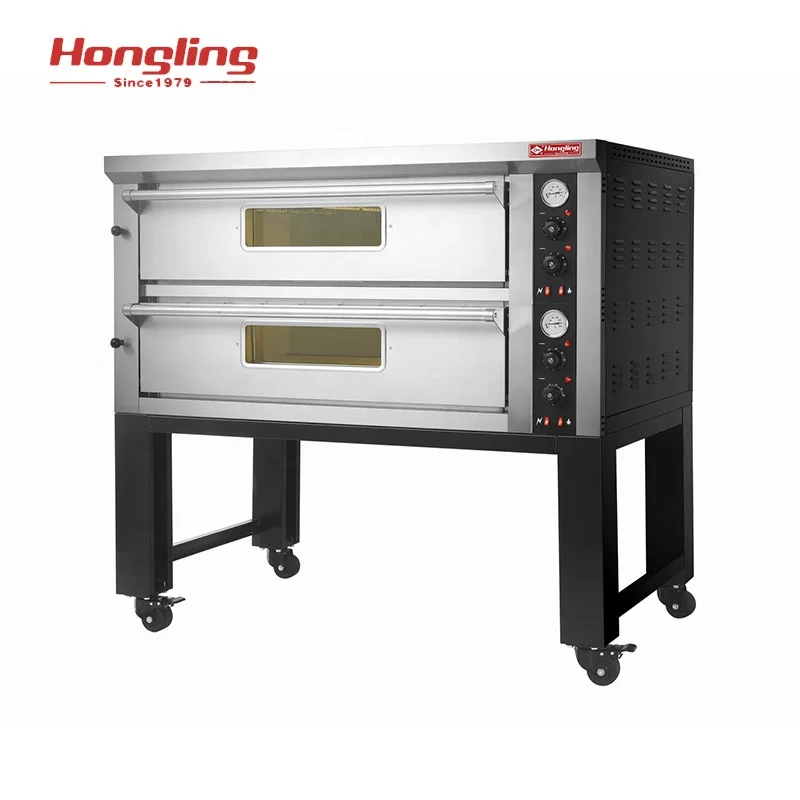 PZE-602 Industrial Bakery Machines Double Deck Luxurious Electric Pizza Oven