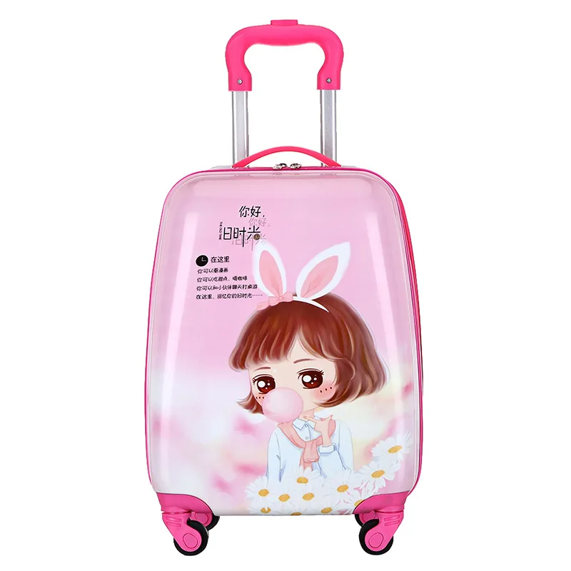 Fashion Hot Selling new kids Cute And Lovely travel 360wheeled luggage little girl rolling carry-on children trolley luggage bag