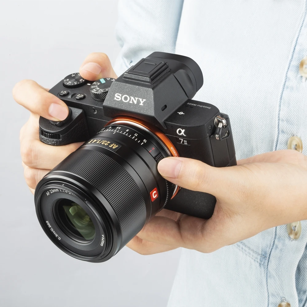  VILTROX AF 23 мм F1.4 Автофокус Макро объектив APS-C компактный большой светосильный для камеры Sony E-mount A6000 A6300